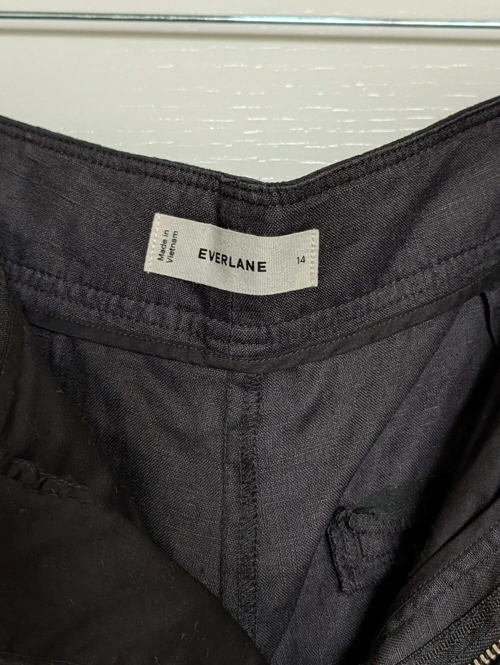Everlane The Linen Way-High® Drape Pant BLACK
